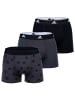 adidas Boxershort 3er Pack in Grau/Schwarz