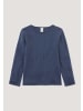 Hessnatur Hessnatur Langarmshirt aus Bio-Merinowolle mit Seide in graphitblau