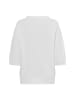 comma Langarmshirt in weiß