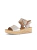 Gabor Plateau Sandalen in beige