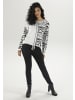 Aniston SELECTED Strickpullover in Offwhite-schwarz