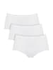 Sloggi Baumwolle, Single-Jersey Hüftslip 3er-Pack 24/7 Cotton Lace in weiß