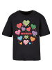 F4NT4STIC Tee Muttertag Mama Herzen in schwarz