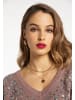 faina Damen Strickpullover in Taupe Silber