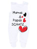 TupTam Baby Strampler Set mit Spruch in rot/weiß