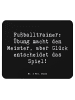 Mr. & Mrs. Panda Mouse-Pad Spruch Fußballtrainer Erfolgskick mit... in Schwarz