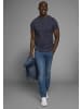 AJC T-Shirt in marine meliert