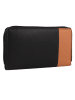 Greenburry Nappa Geldbörse RFID Schutz Leder 19.5 cm black-tan