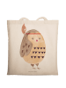 Mr. & Mrs. Panda Tote Bag Eule Federschmuck ohne Spruch in Weiß