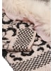 faina Damen Strickjacke in Rosa Schwarz