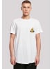 F4NT4STIC Long Cut T-Shirt Rubber Duck Wizard Long in weiß