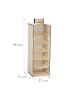 relaxdays Kleiderschrank-Hängeregal in Beige - (B)32 x (H)96 x (T)31 cm