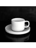Almina Mondo Kaffeetassen 220 ml - 12-teiliges Set aus hochwertigem Porzellan in Weiß in Weiß