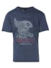 KOROSHI Kurzarm-t-shirt. in blau