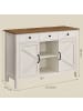 VASAGLE Küchenschrank Liry in Weiß - (B)114.6 x (H)80 x (T)40 cm