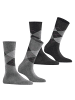 Burlington Socken 2er Pack in Schwarz/Grau