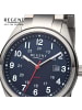 Regent Analog-Solaruhr Regent Metallarmband grau groß (ca. 40mm)
