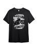 PAULGOS Herren T-Shirt, Motorcycle in Schwarz