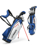 COSTWAY Golfschläger 10tlg. Set Herren in Blau