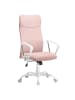 SONGMICS Bürostuhl Kime in Pastellrosa - (B)59 x (H)122.7 x (T)58 cm