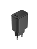 Setty Setty Ladegerät 1x USB 3A schwarz + USB-C Kabel 1,0 m