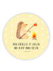 Mr. & Mrs. Panda Rund Magnet Igel Grillen mit Spruch in Gelb Pastell