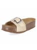 Palado Plateau-Pantoletten in beige