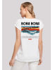F4NT4STIC Extended Shoulder T-Shirt Bora Bora Leewards Island in weiß
