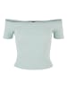 Urban Classics Urban Classics Damen Ladies Organic Off Shoulder Rib Tee in frostmint