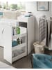 Inn.Furn Badkommode weiß 29 cm, Anstellregal mit Apothekerauszug