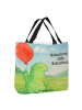 Mr. & Mrs. Panda Tote Bag Schildkröte Luftballon Design mit Spruch in Weiß