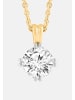 Ethische Diamanten Halskette aus 375 Gelbgold mit Lab Grown Diamant