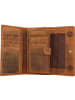 Greenburry Vintage Geldbörse Leder 18 cm in brown