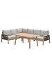 GMD Living Gartenmöbel Sitzgruppe DECALA mit Sitzbank, Dining Lounge in Teakholz Optik