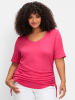 sheego by Joe Browns V-Shirt in pink