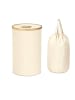 relaxdays Pfandflaschen Sammelbehälter in Beige - 100 l