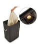 relaxdays 2 x Wäschekorb in Schwarz - (B)43,5 x (H)65,5 x (T)33,5 cm