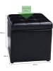 COSTWAY Sitzhocker mit Stauraum in Schwarz