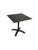 ebuy24 Cafétisch Colorado Schwarz 70 x 70 cm