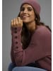 Laura Scott V-Ausschnitt-Pullover in altrosa