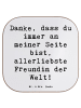 Mr. & Mrs. Panda Glas-Untersetzer Spruch Beste Freundin mit Spruch in Weiß