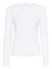 Kaffe Langarm-Bluse KAcarna Slim fit in Optical White