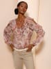 creation L Chiffonbluse in ecru-papaya-bedruckt