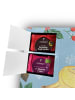 Mr. & Mrs. Panda Advents-Teekalender Fuchs Lesen mit Spruch in Eisblau