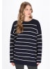 DreiMaster Women Sweater in navy offwhite