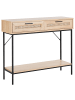 Beliani Konsolentisch PASCO in Braun/Schwarz - (W) 100 x (H) 81 x (L) 29 cm