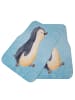 Mr. & Mrs. Panda Automatte Pinguin mHerzieren ohne Spruch in Eisblau