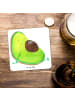 Mr. & Mrs. Panda Untersetzer Avocado Schwangerschaft ohne Spruch in Weiß