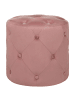 Beliani Pouf COROLLA in Rosa - (W) 40 x (H) 40 x (L) 40 cm
