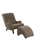58 aufm Kessel Sessel Kajsa 71x80x101 Bezug Veloursstoff Buche nussbaum/sahara